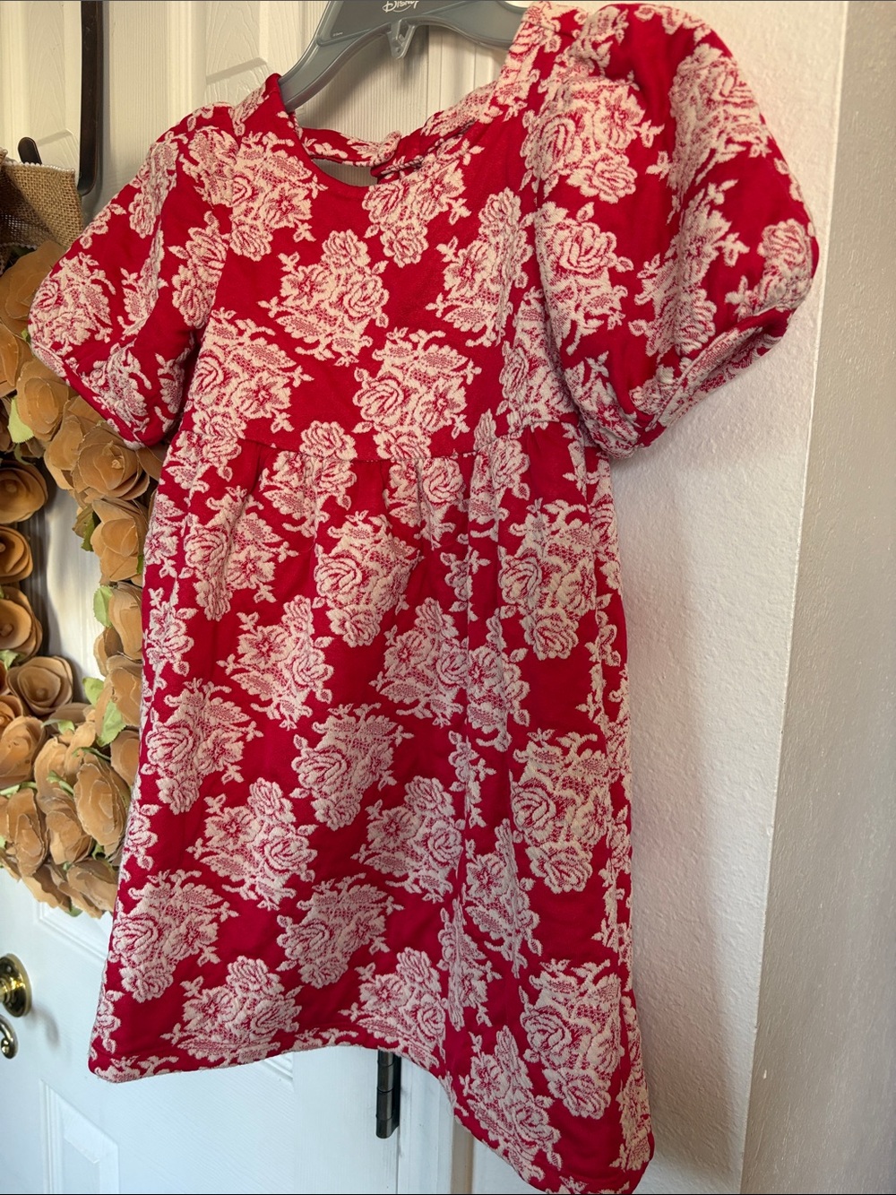 Janie & Jack Red & White Floral Dress ✨